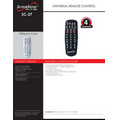 Supersonic SC-27 Universal Remote Control - For TV, Auxiliary, VCR, Satellite Box, Cable Box